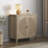 Rattan Sideboard With 2 Doors And Adjustable Shelves