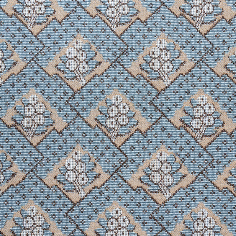 Blair Silk Épinglé Fabric, Worcester Blue