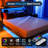 Platform Bed Frame With 2 Tier Storage Headboard, Built-In Charging Station & Led Lighting-1156722037