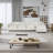 Modern Chenille Loveseat Sofa Couch With Ottoman-506217864-506217868