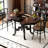 37.40"Solid Wood Extendable Octagonal Shaped Dining Table for Home Use