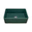 Ruvati 33 x 20 inch Fireclay Reversible Farmhouse Apron-Front Kitchen Sink  - Emerald Green