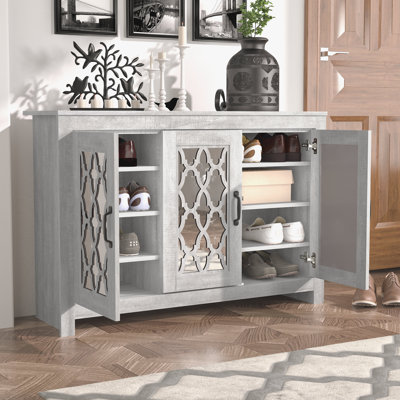 Chessani 16 Pair Shoe Storage Cabinet