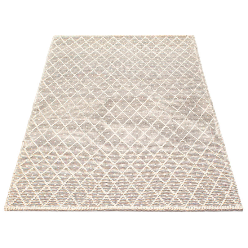 Tapis gris nouvel âge en laine 5 pi 1 po x 8 pi 1 po Iagulli