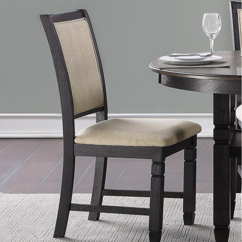 Magnifique ensemble de chaises d'appoint en bois texturé 2 pièces