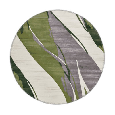 Watercolor Brown Indoor and Outdoor Area Rug