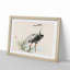 A Crane by Kono Bairei - Picture Frame Painting Print-55629244-55629253