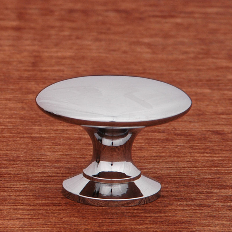 Poignée champignon 1 1/4 po Flat Face CK Series, Chrome poli