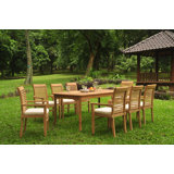 Spoffo Outdoor 9 - Piece Teak Dining Set