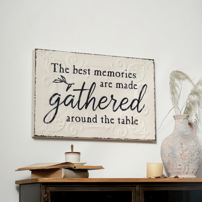 Les meilleurs souvenirs sont faits autour de la table