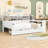 Wood Daybed with Drawers, Desk and Shelves