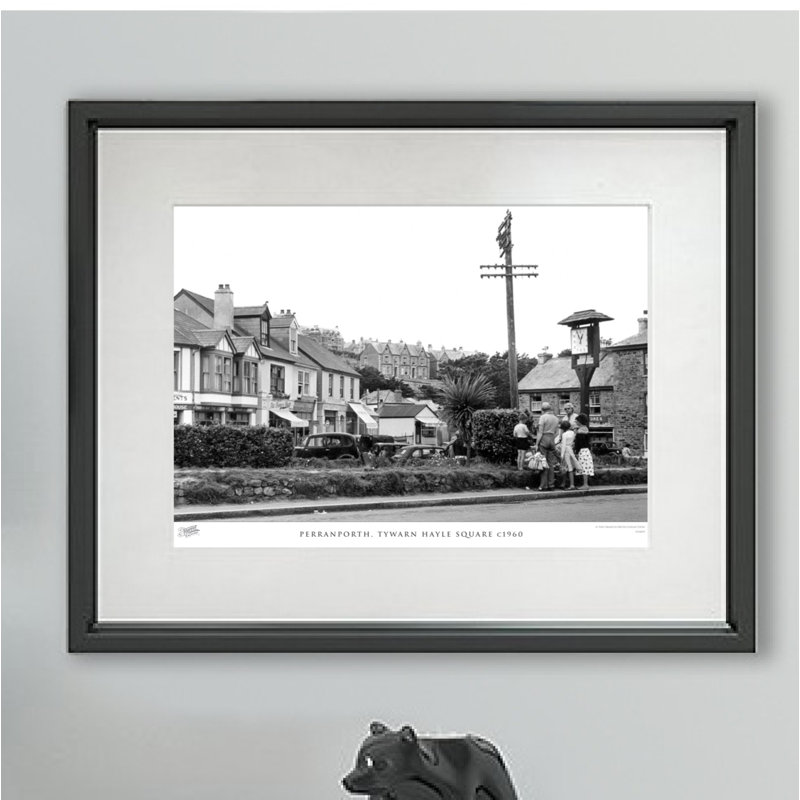 Perranporth, Tywarn Hayle Square C1960 - Single Picture Frame Print, 40cm H x 50cm W x 2.3cm D