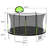 AOTOB Round Backyard Trampoline with Safety Enclosure
