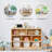 Alcaldes 8-Section Montessori Shelf for Kids 35.4'' H X 44.6'' W Toy Storage