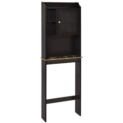 Modern Over The Toilet Space Saver Organization Wood Storage Cabinet For Home