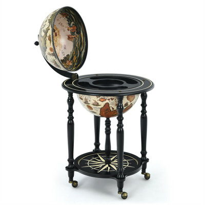 Alexson 9 Bottle Floor Wine Bottle & Glass Rack in