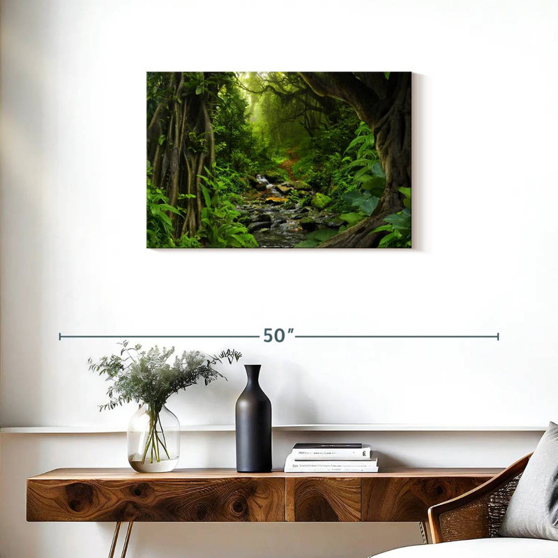 Alvord Lush Thai Jungle, 20" H x 30" W
