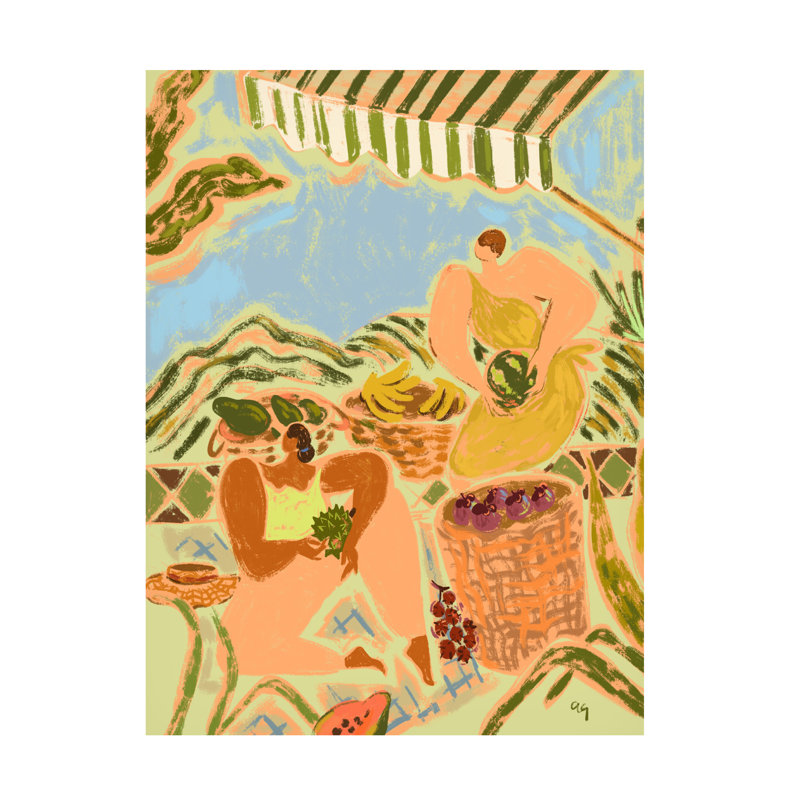 «Fruit Stand On Canvas» par Arty Guava, H 32 po x l 24 po x P 2 po