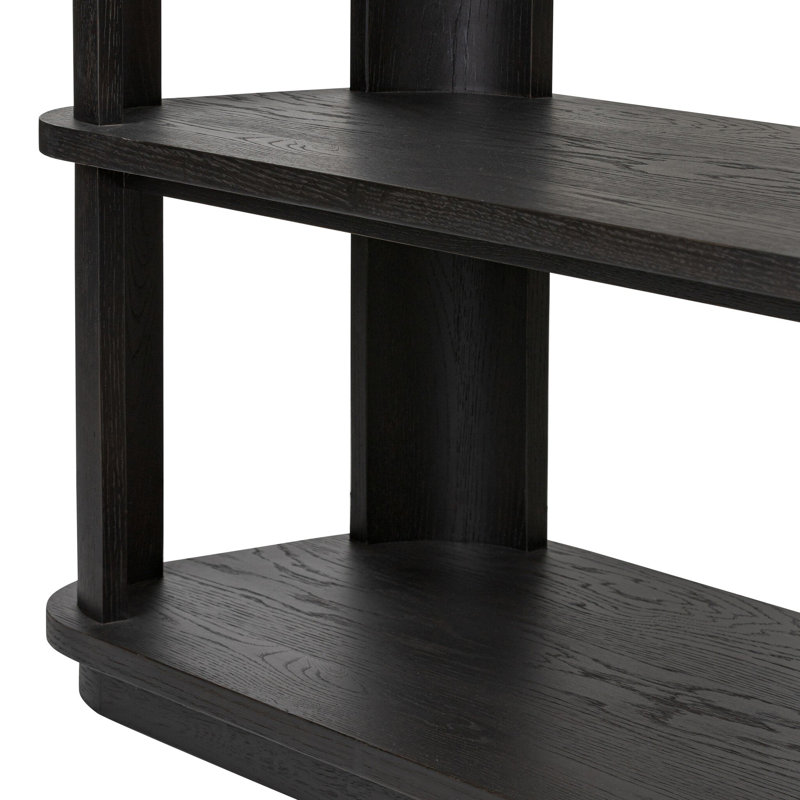 Connell Bookcase-Worn Black Veneer