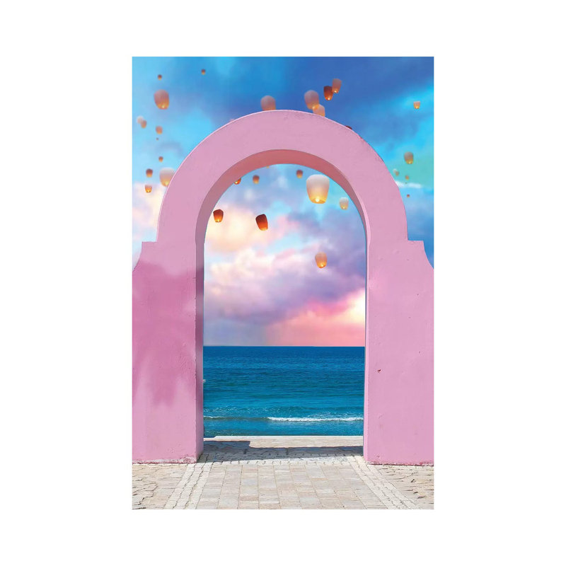 Arch And Lanterns by Erin Summer - Print on Canvas, Wrapped Canvas, 66.04cm H x 45.72cm W x 3.81cm D