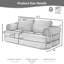 Canapé-lit convertible 2 places en velours côtelé Corduroy, canapé-lit pliable pour matelas avec oreillers, futon désossé multifonctionnel pour le salon, la chambre à coucher, design moderne à profil bas-1138530094