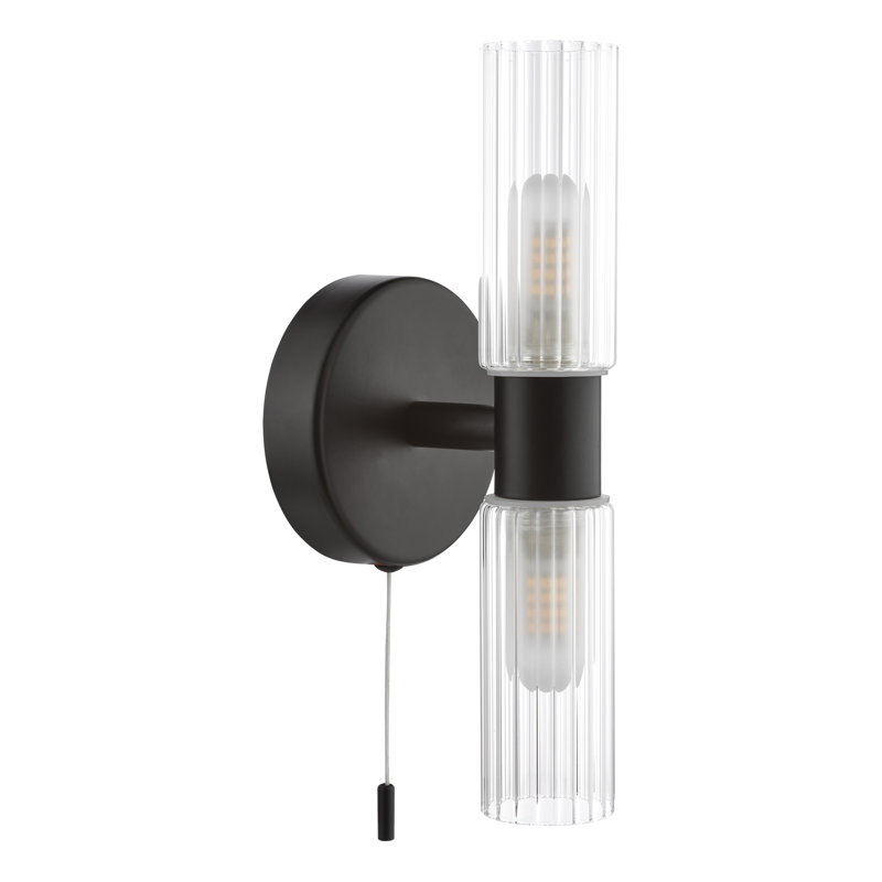 Bathroom Wall Light, Matt Black