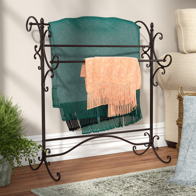 Aagam Iron Scroll Quilt Rack