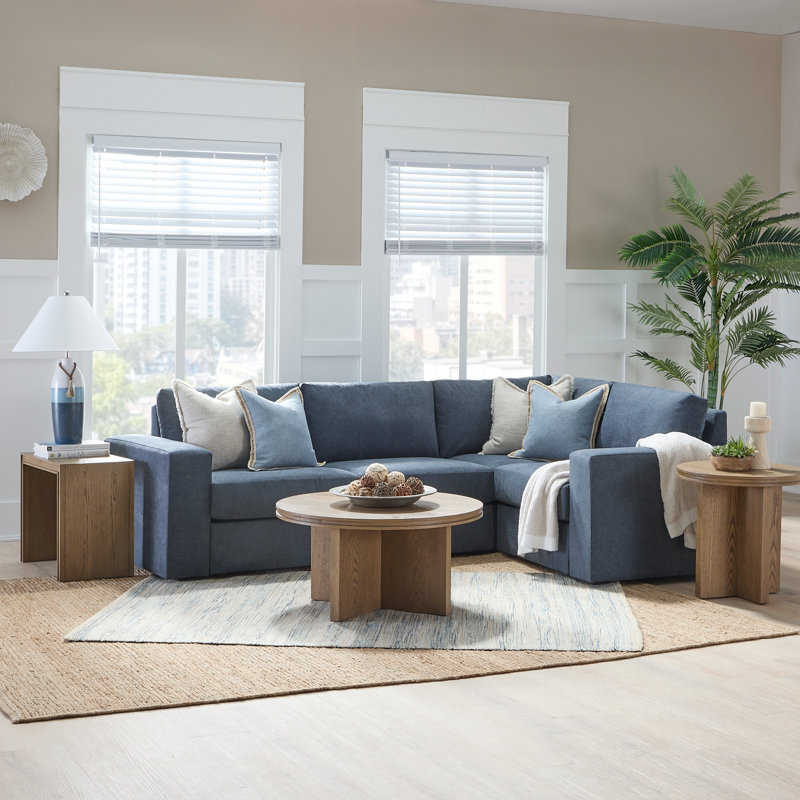 Canapé modulaire à 4 places Flex, Bleu