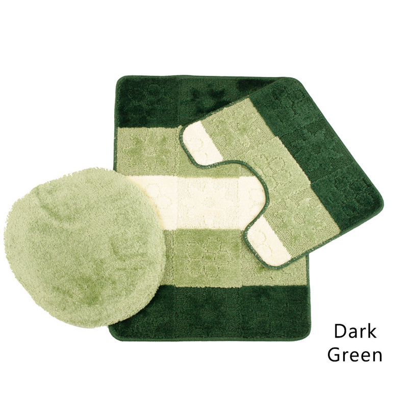 Abibat Bath Rug, Dark Green