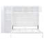 Grand lit escamotable mural avec armoires