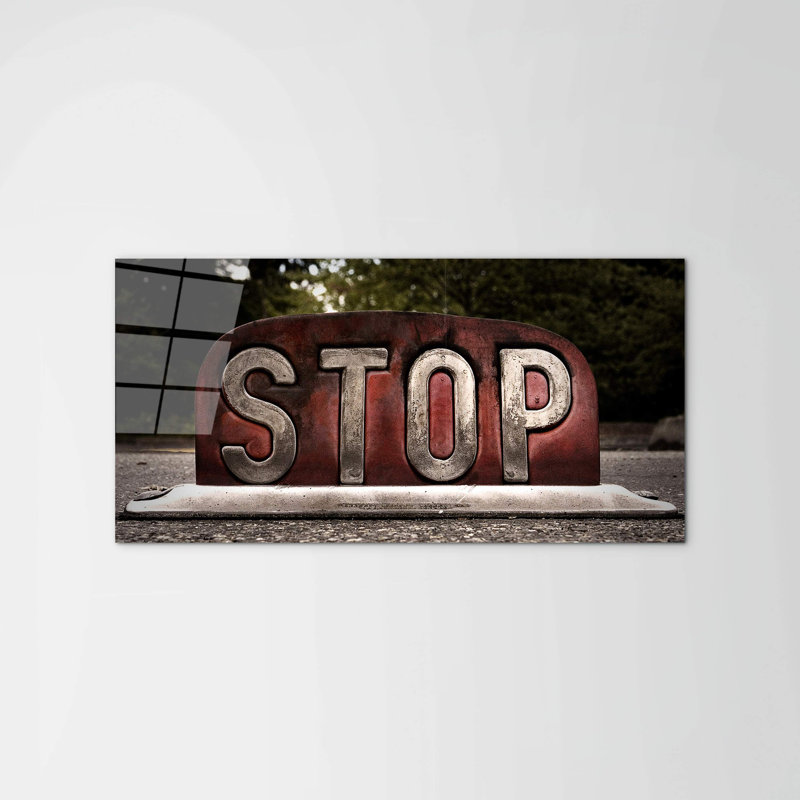 Stop by Art Studio 50cm H x 100cm W High Quality Print on Frameless Panel, Lightweight, Ready to Hang, CrystalArt