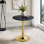 Table bistro 23,6 pouces Tulip - Conception de piédestal compact pour 2 à 4 personnes-1330278137