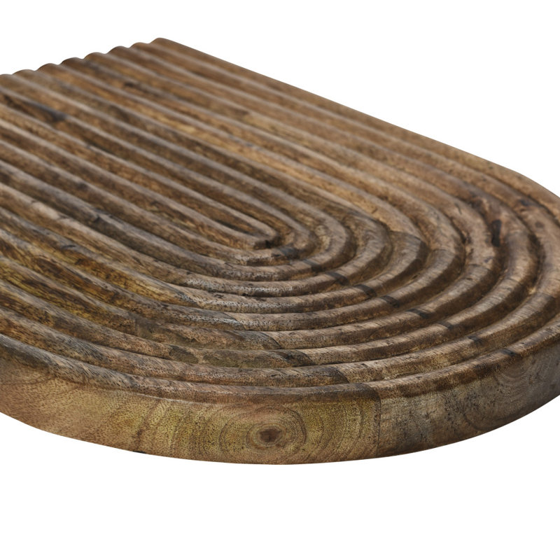 Planche de service en bois de manguier sculpté