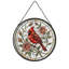 Oiseau cardinal rouge (4) _1 vitrail Suncatcher pour décor de fenêtre-133222837