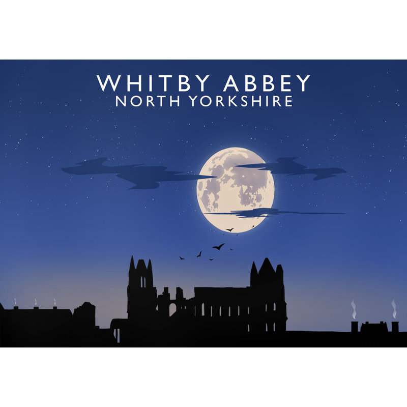 Whitby Abbey (Night) by Richard O'Neil - Print, No Frame, 30 cm H x 40 cm W x 1 cm D