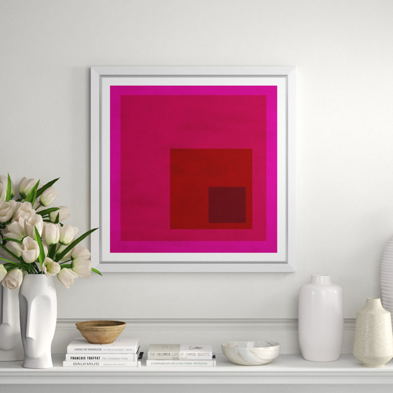 Albers Influence Giclee Print by Soicher Marin Archives, 33.25" H x 33.25" W x 1.75" D, White, White