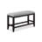 Transitional Counter-Height Bench With Dark Gray Upholstery - Spacious & Solid Dining Fabric Rectangular Build-1431035170-1431035172