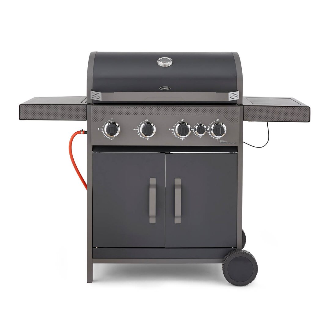 41,5 cm beweglicher Propan-Gasgrill mit 4 Brennern