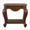 Table basse en chêne Honey avec pieds Queen Anne - Style classique et tablette de rangement pour le salon
