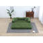 Canapé-lit convertible avec coussin cylindrique - Coussin pliant en velours côtelé avec cadre de forme fixe pour le salon, la chambre à coucher, le salon, le studio-1462914282