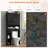 Space-Saving Over the Toilet Storage Cabinet – Freestanding Bathroom Organizer Rack with Double Barn Doors, Adjustable Shelf, Toilet Paper Holder, Anti-Tip –black-634505520