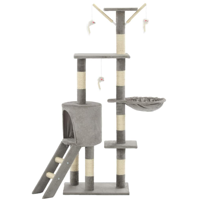 Zed 138cm H Cat Tree, Grey