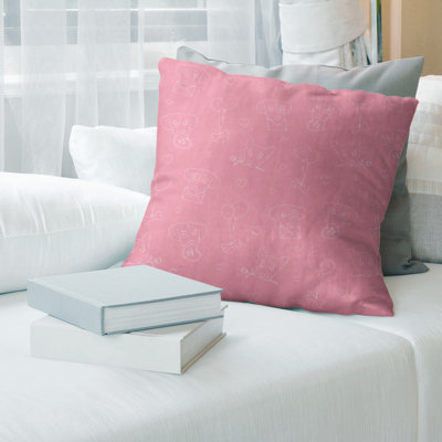 Microsuede Reversible Throw Pillow