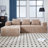Modular Sectional Sofa, L-Shaped Sofa With Small Side Pockets-1780473960