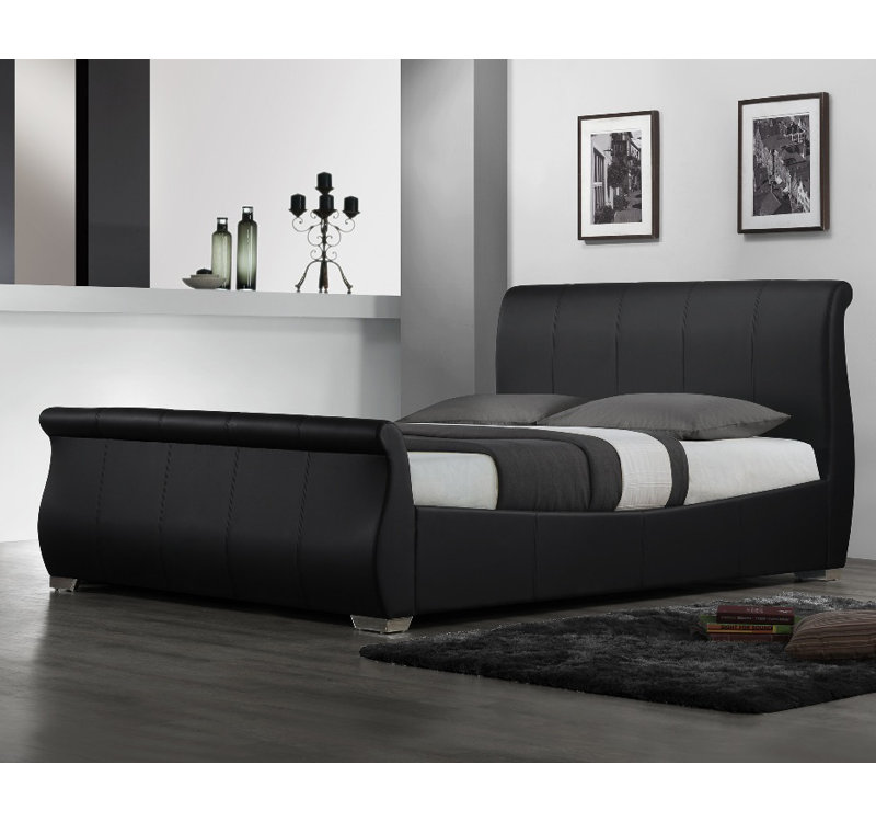 Upholstered Bed, Matt Brown, Kingsize (5')