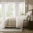 Linen Blend Double Flange Duvet Cover Set-116380536-116380537