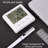 Digital Mechanical Tabletop Clock in White