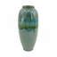 D8x17,7 "Vase en céramique décoratif avec glacis réactif bleu et vert
