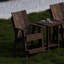 Chaise haute Adirondack contemporaine-642940949