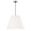 Janet Pendant - Modern Brass - Shannon Oyster Fabric-502702032-502702036